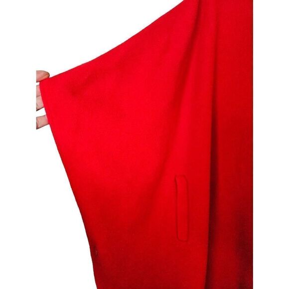 SELVY & CO red wool cape/cloak. One Size. - Picture 5 of 8